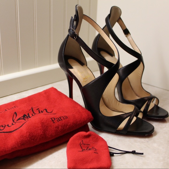 Christian Louboutin Shoes - Malefissima Crisscross 100mm Red Sole Sandal